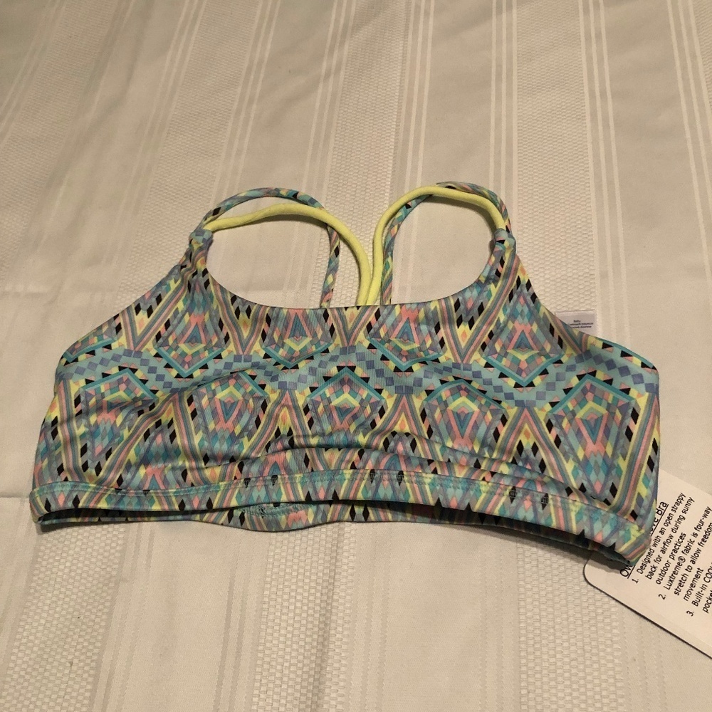 ivivva size 10 youth athletic bra by lulu lemon- original labels